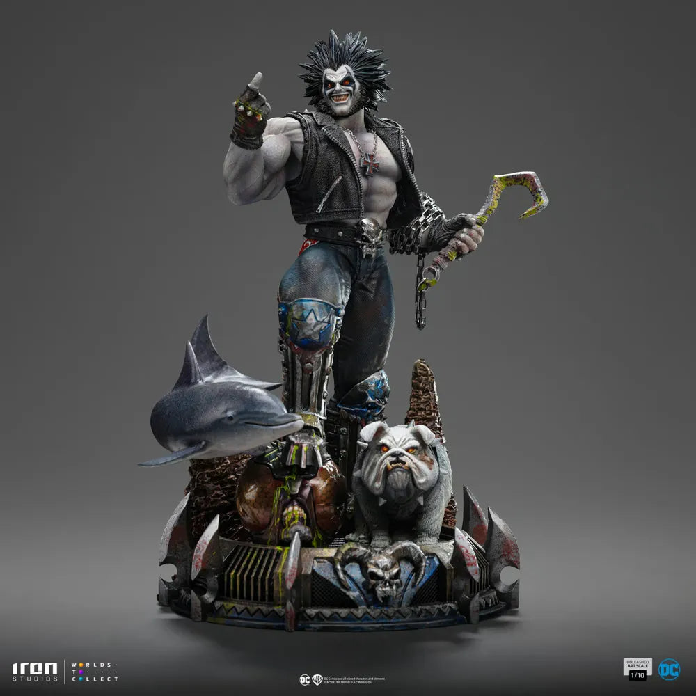 IRO57972 DC Comics - Lobo Unleashed 1:10 Scale Statue - Iron Studios - Titan Pop Culture
