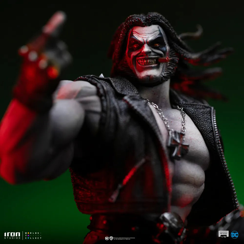 IRO57972 DC Comics - Lobo Unleashed 1:10 Scale Statue - Iron Studios - Titan Pop Culture