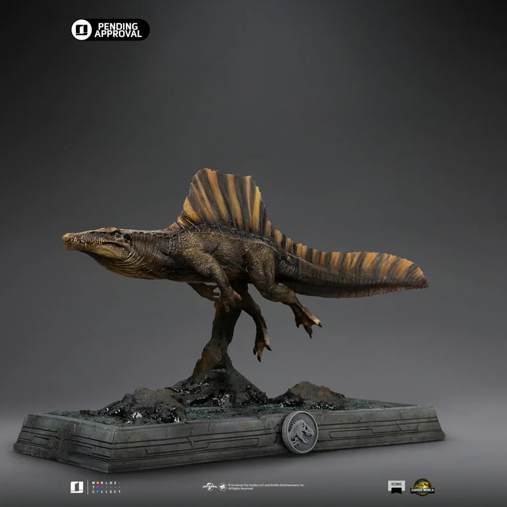 Parque Jurásico - Estatua de iconos del Spinosaurus