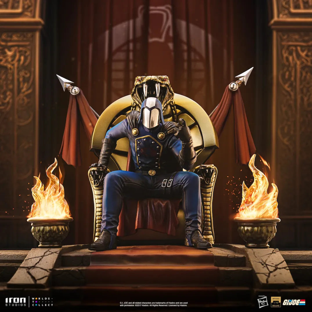 IRO59334 G.I. Joe - Cobra Commander Deluxe 1:10 Scale Statue - Iron Studios - Titan Pop Culture