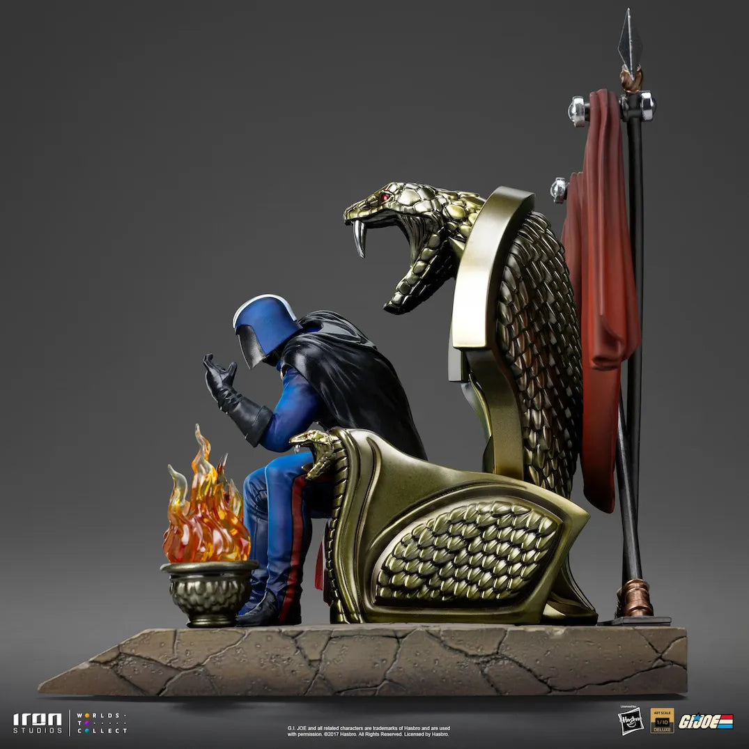 IRO59334 G.I. Joe - Cobra Commander Deluxe 1:10 Scale Statue - Iron Studios - Titan Pop Culture