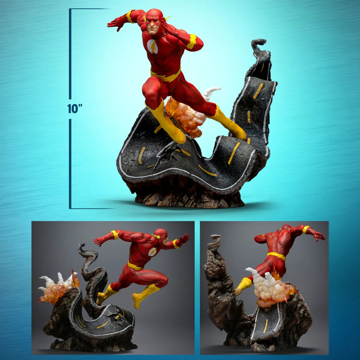 IRO59365 The Flash - Flash Unleashed 1:10 Scale Statue - Iron Studios - Titan Pop Culture