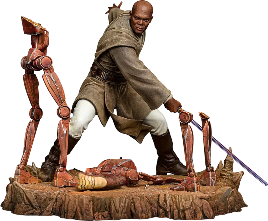 IRO59426 Star Wars: - Mace Windu 1:10 Scale Statue - Iron Studios - Titan Pop Culture