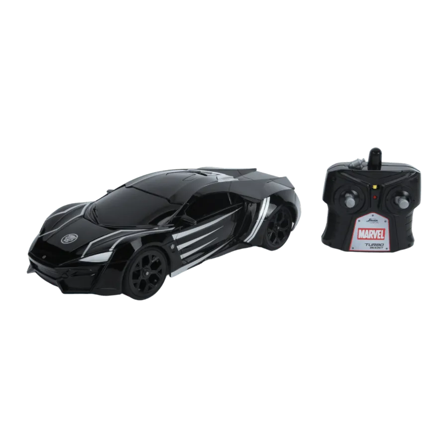 JAD30544 Marvel Comics - Lykan Hypersport (Black Panther) 1:16 Scale Remote Control Car - Jada Toys - Titan Pop Culture