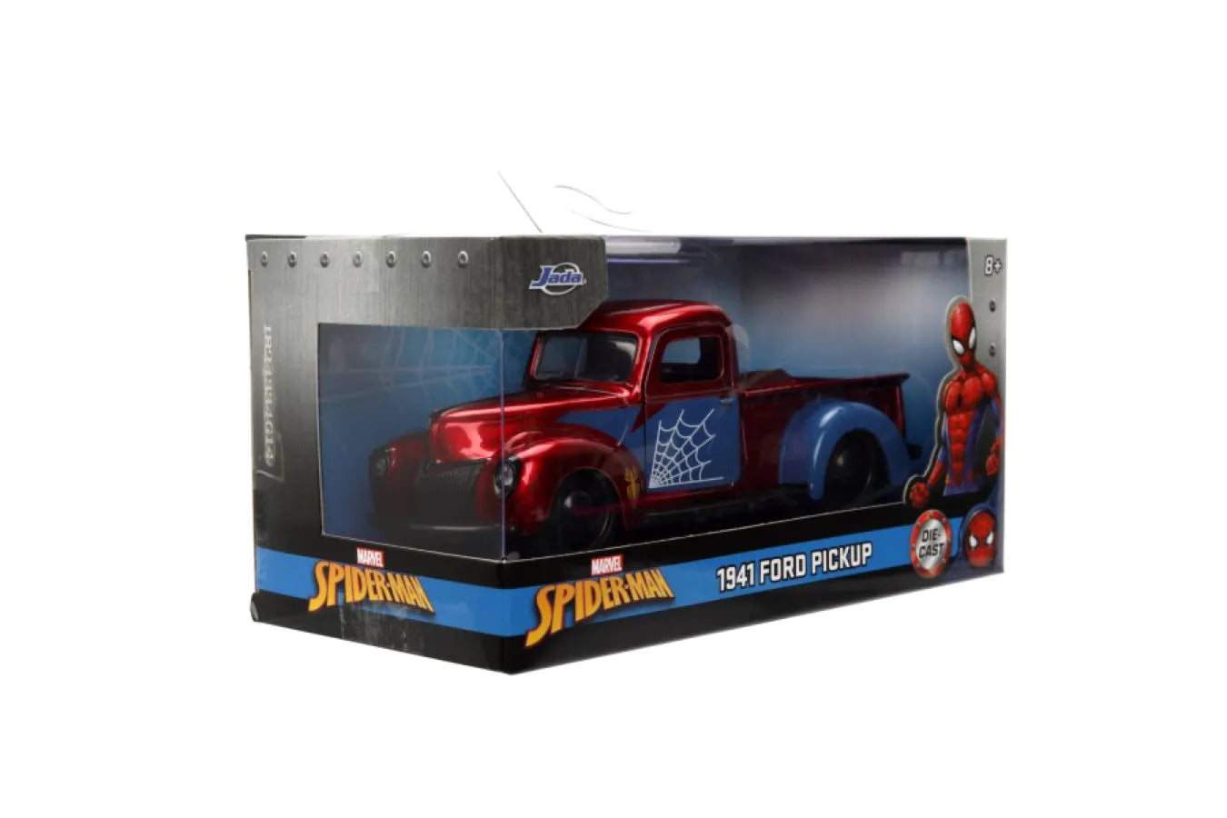 JAD32117 Marvel Comics - 1941 Ford Pickup Spider-Man 1:32 Scale Diecast Vehicle - Jada Toys - Titan Pop Culture