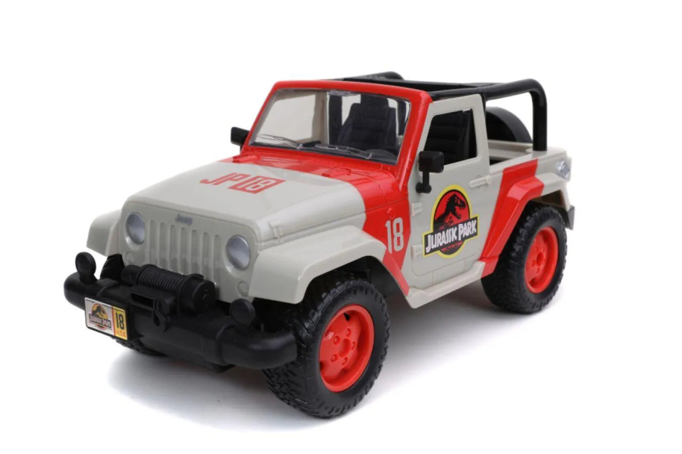 JAD32132 Jurassic World - 2014 Jeep Wrangler (Jurassic Park) 1:16 Scale Remote Control Car - Jada Toys - Titan Pop Culture