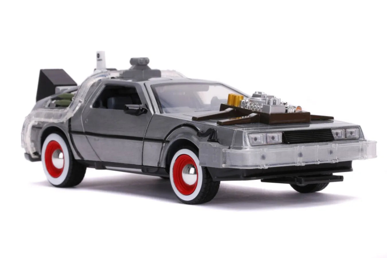 JAD32166 Back to the Future Part III - Time Machine Raw Metal 1:24 Scale Hollywood Ride - Jada Toys - Titan Pop Culture