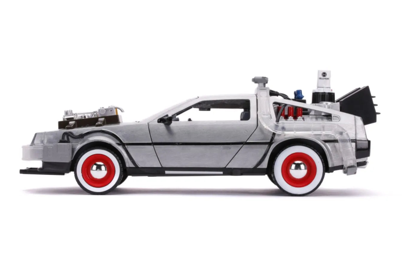JAD32166 Back to the Future Part III - Time Machine Raw Metal 1:24 Scale Hollywood Ride - Jada Toys - Titan Pop Culture