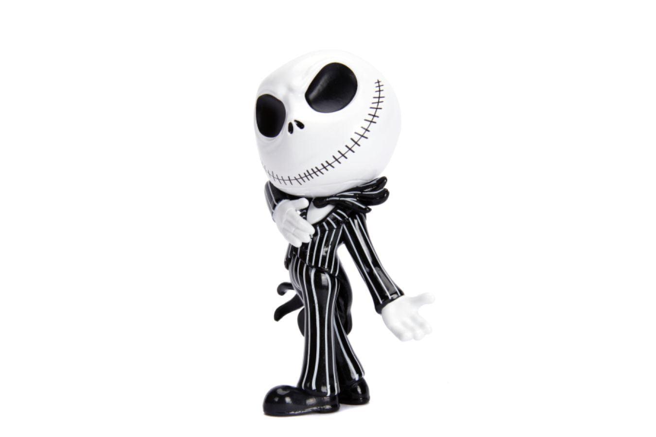 JAD32351 The Nightmare Before Christmas - Jack Skellington Glow-in-the-dark 4" Diecast MetalFig - Jada Toys - Titan Pop Culture