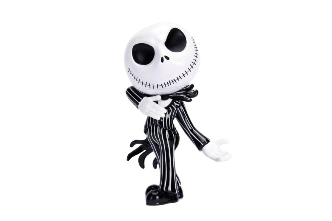 JAD32351 The Nightmare Before Christmas - Jack Skellington Glow-in-the-dark 4" Diecast MetalFig - Jada Toys - Titan Pop Culture