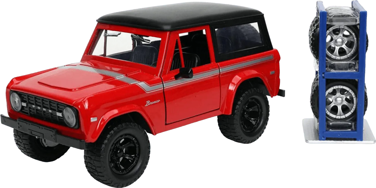 JAD32425 Just Trucks - 1973 Ford Bronco-Hard Top 1:24 Scale - Jada Toys - Titan Pop Culture