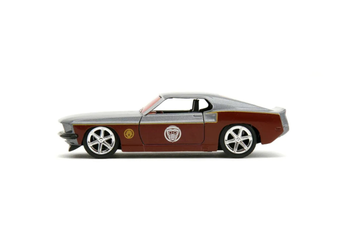 JAD33077 Marvel Comics - 1969 Ford Mustang Fastback 1:32 Scale Vehicle with Star Lord Figure - Jada Toys - Titan Pop Culture