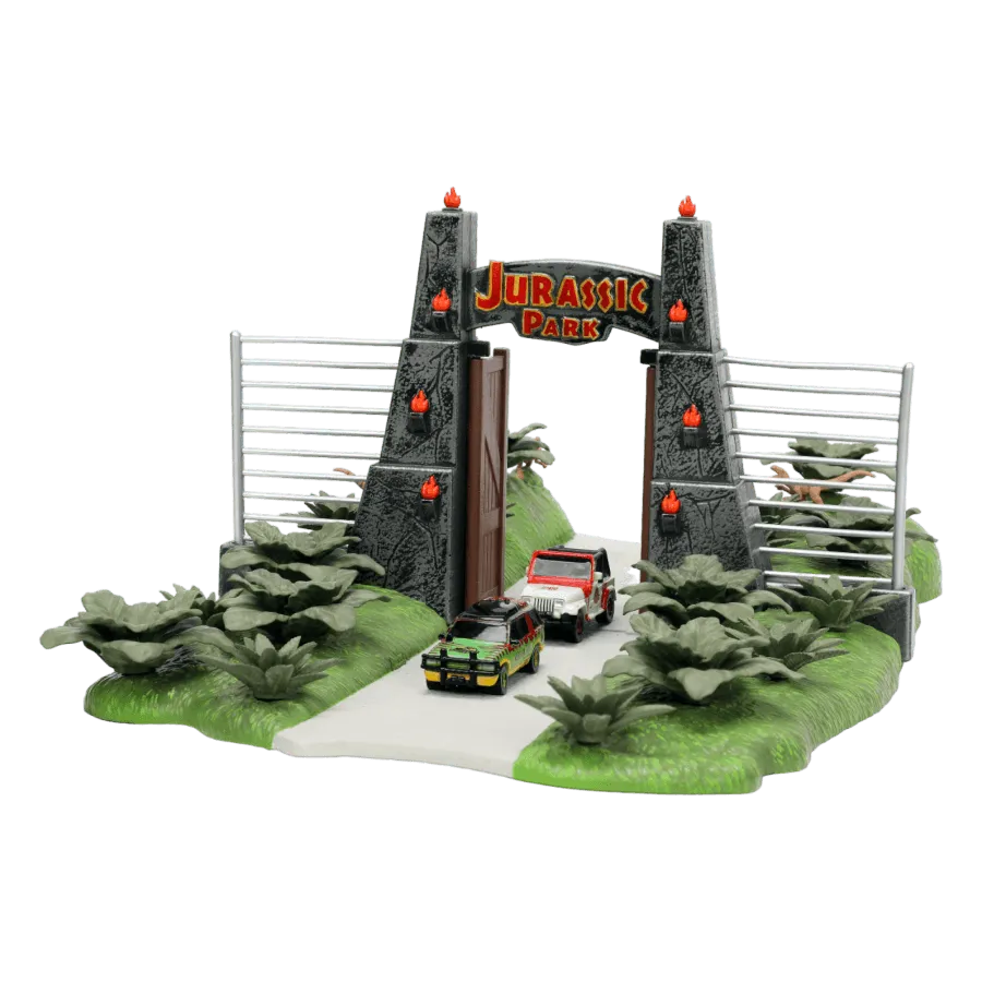 JAD34244 Jurassic Park - Nano Scene Diorama with 2 vehicles - Jada Toys - Titan Pop Culture