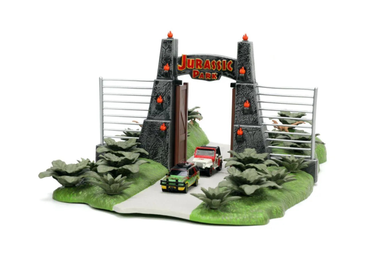 JAD34244 Jurassic Park - Nano Scene Diorama with 2 vehicles - Jada Toys - Titan Pop Culture