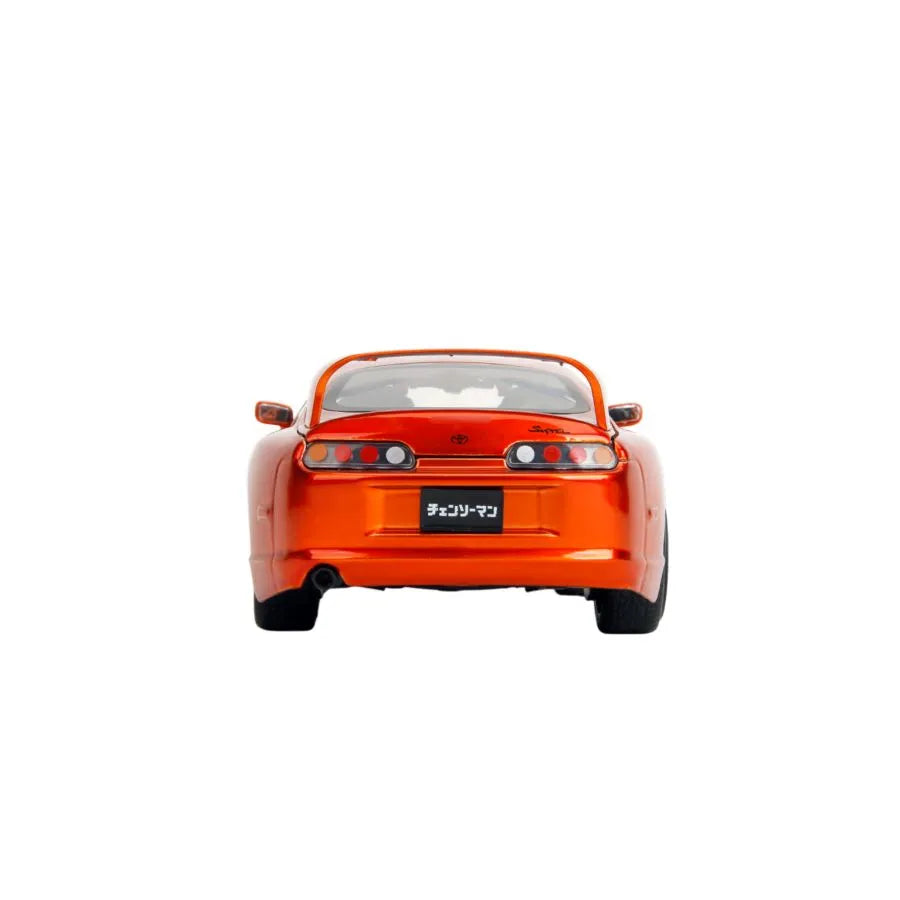 JAD35181 Chainsaw Man - 1:24 1995 Toyota Supra with Chainsaw Man - Jada Toys - Titan Pop Culture