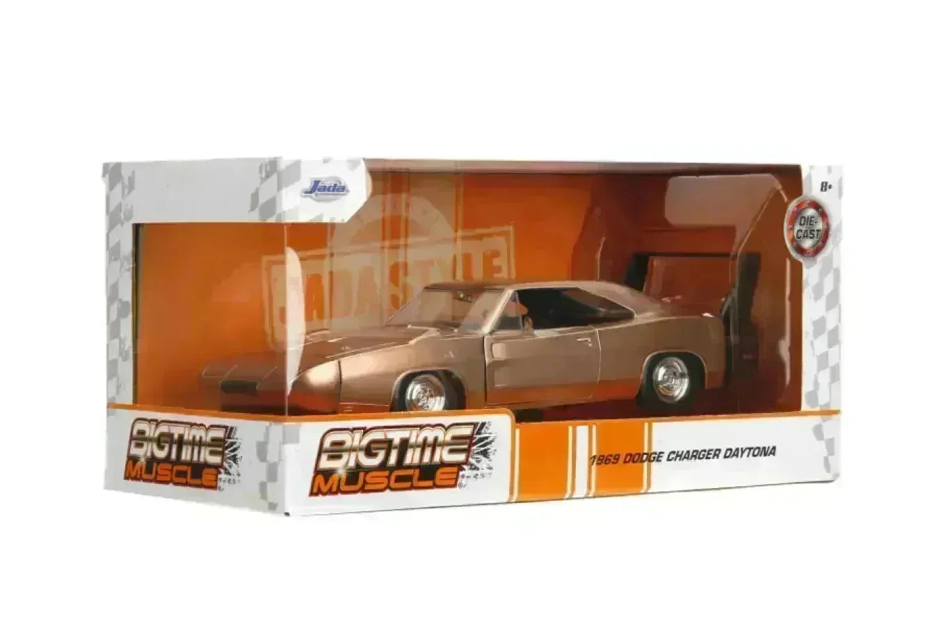 JAD35214 Big Time Muscle - 1969 Dodge Charger Daytona 1:24 Scale Diecast Vehicle - Jada Toys - Titan Pop Culture