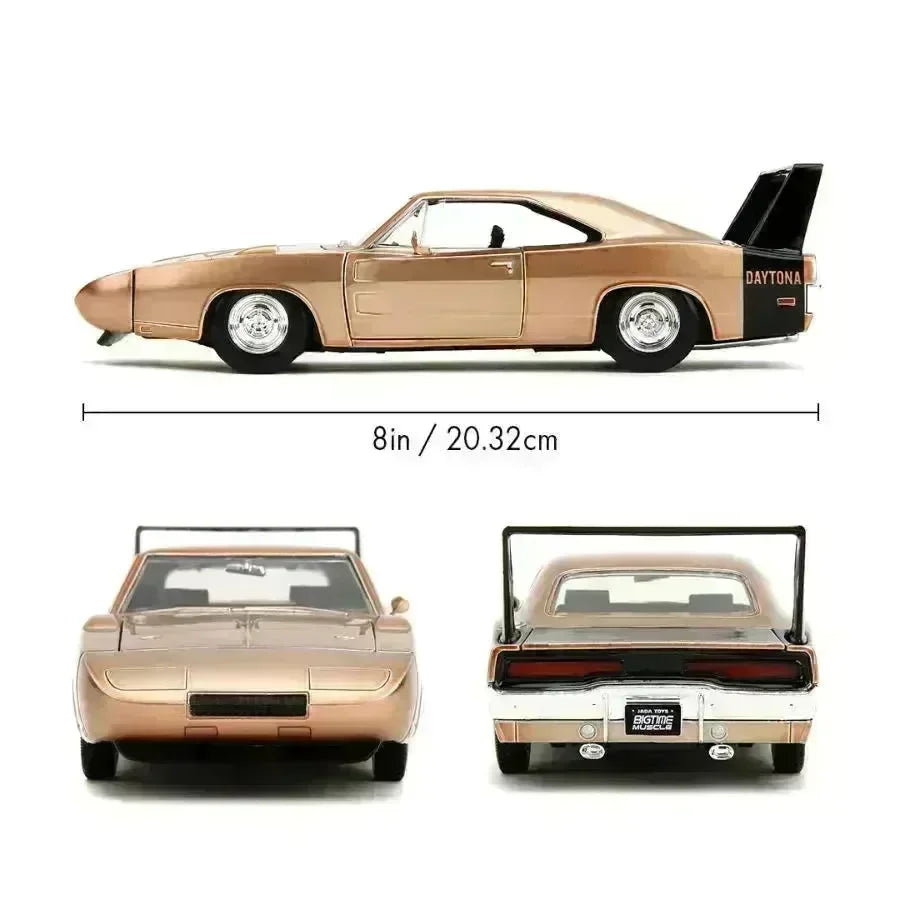 JAD35214 Big Time Muscle - 1969 Dodge Charger Daytona 1:24 Scale Diecast Vehicle - Jada Toys - Titan Pop Culture