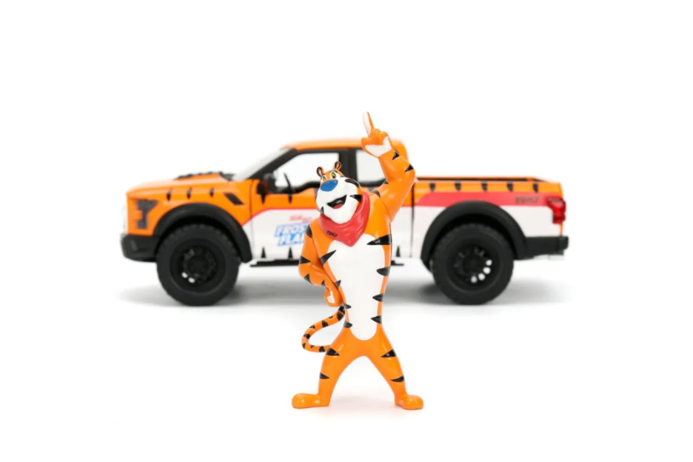 JAD35470 Kellogg's - Ford F150 Raptor 1:24 Scale Diecast Vehicle with Tony the Tiger - Jada Toys - Titan Pop Culture