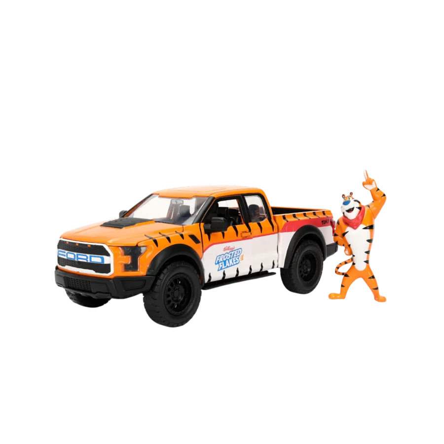 JAD35470 Kellogg's - Ford F150 Raptor 1:24 Scale Diecast Vehicle with Tony the Tiger - Jada Toys - Titan Pop Culture