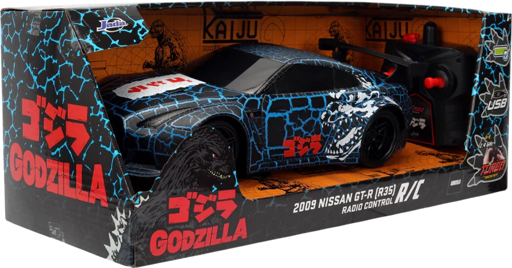 Hollywood Rides - Godzilla 2009 Nissan GT-R (R35) 1:16 Scale Remote Control Car