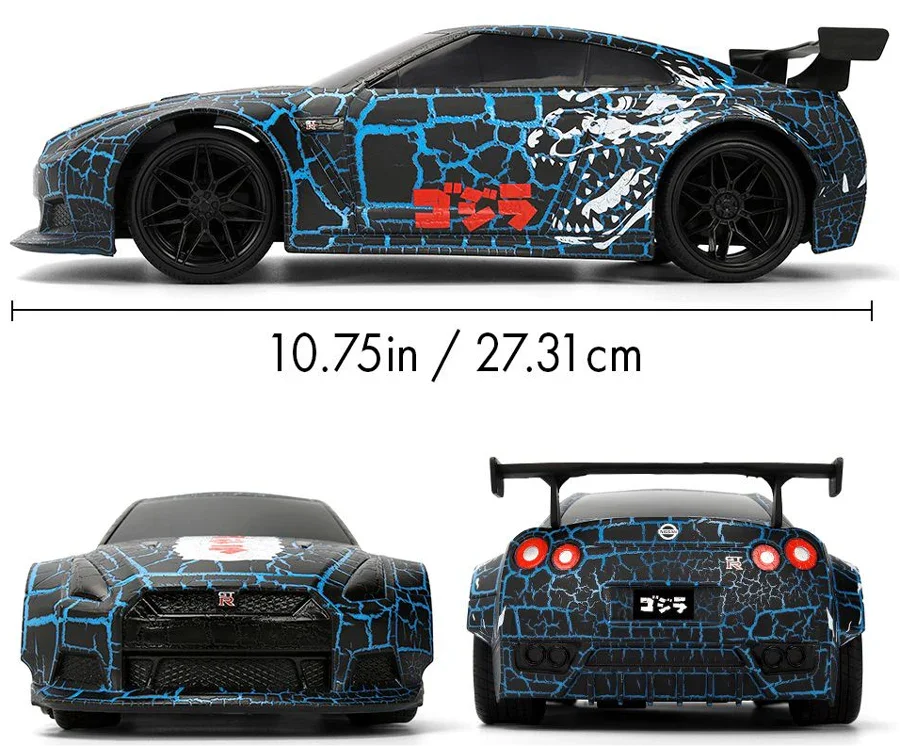 Hollywood Rides - Godzilla 2009 Nissan GT-R (R35) 1:16 Scale Remote Control Car