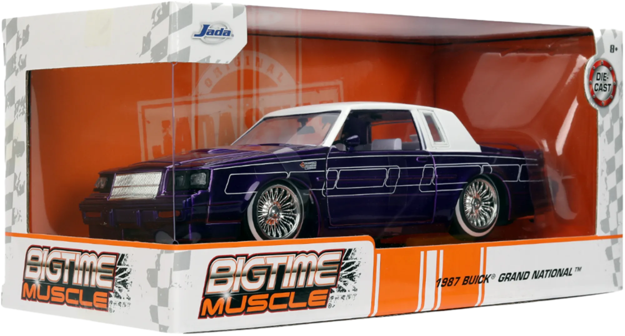JAD36343 Big Time Muscle - 1987 Buick Grand National 1:24 Scale Diecast Vehicle - Jada Toys - Titan Pop Culture