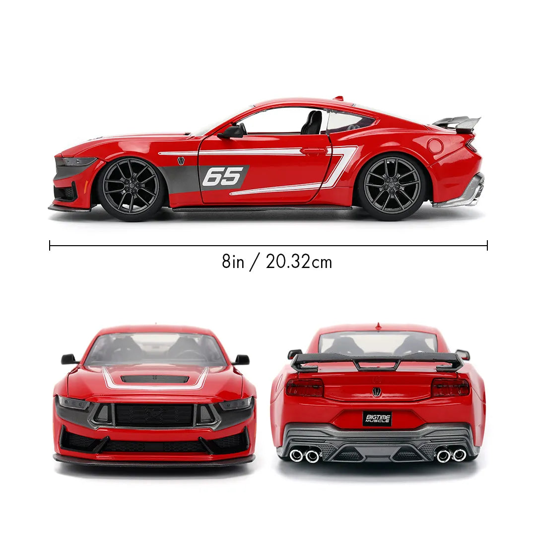 JAD36346 Big Time Muscle - 2024 Ford Mustang Dark Horse 1:24 Scale Diecast Vehicle - Jada Toys - Titan Pop Culture