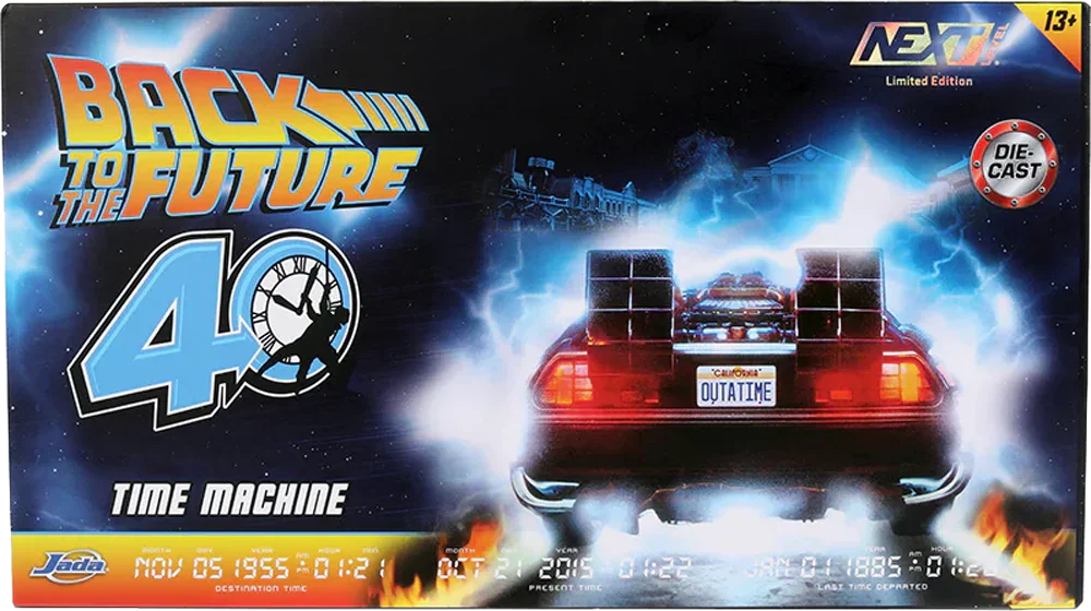 Back to the Future - Delorean (Chrome) 1:24 Scale Diecast Vehicle