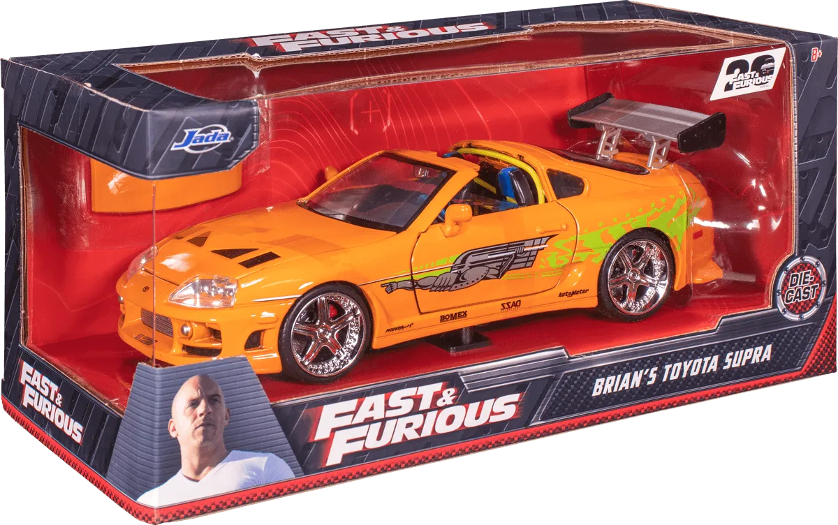 JAD97168 Fast and Furious - '95 Toyota Supra OR 1:24 Scale Hollywood Ride - Jada Toys - Titan Pop Culture