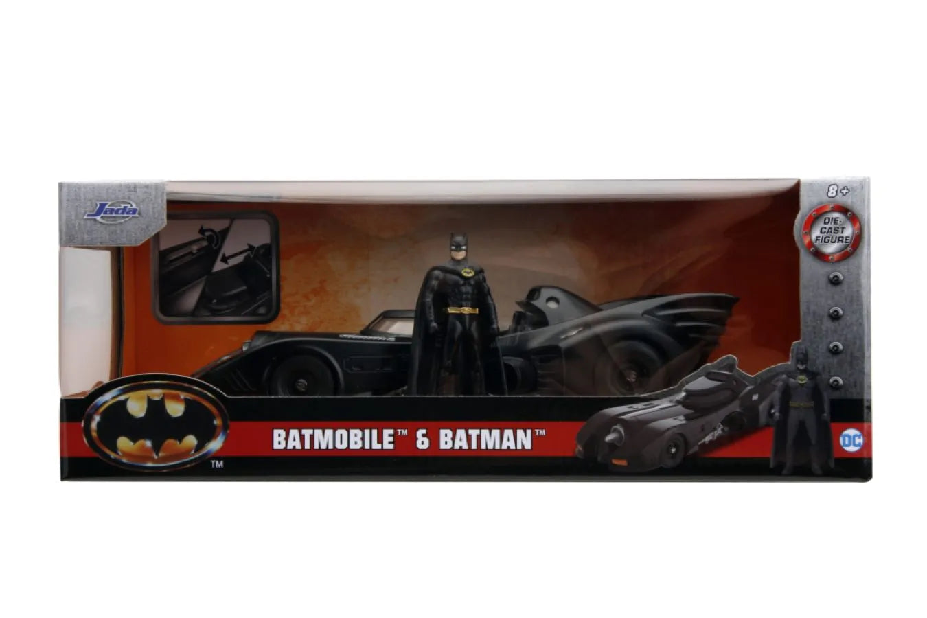 JAD98260 Batman (1989) - Batmobile 1:24 with Batman - Jada Toys - Titan Pop Culture