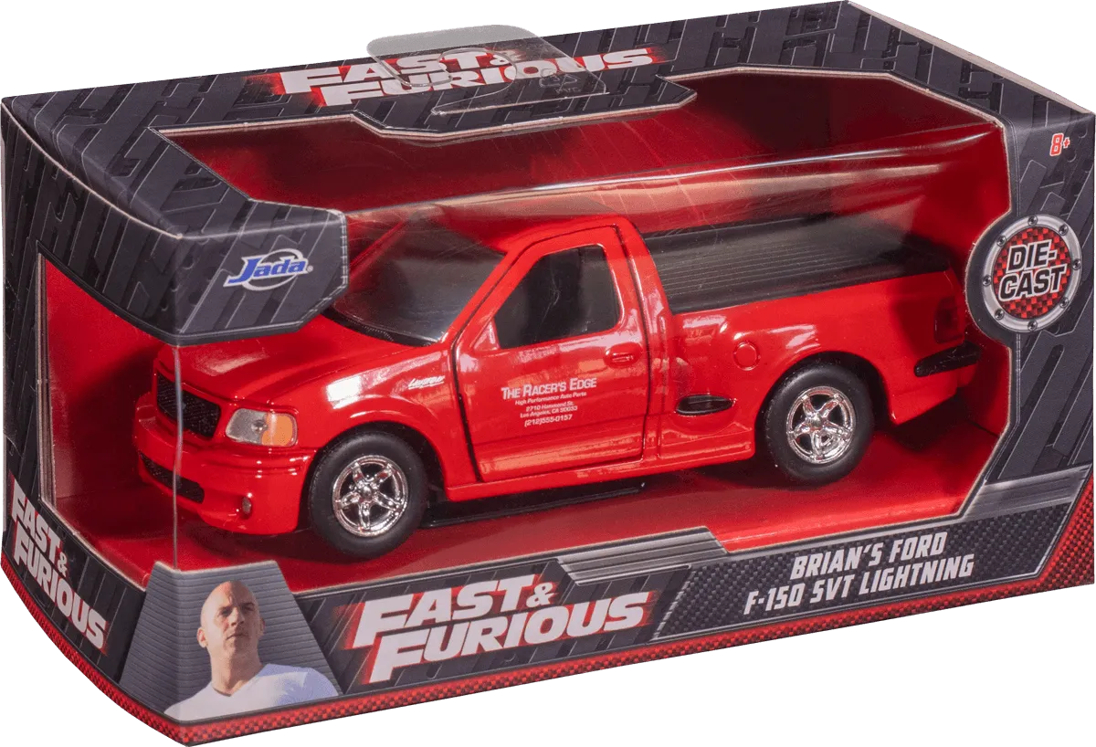 JAD98320 Fast and Furious - 1999 Ford F-150 Lightning 1:32 Scale Hollywood Ride - Jada Toys - Titan Pop Culture