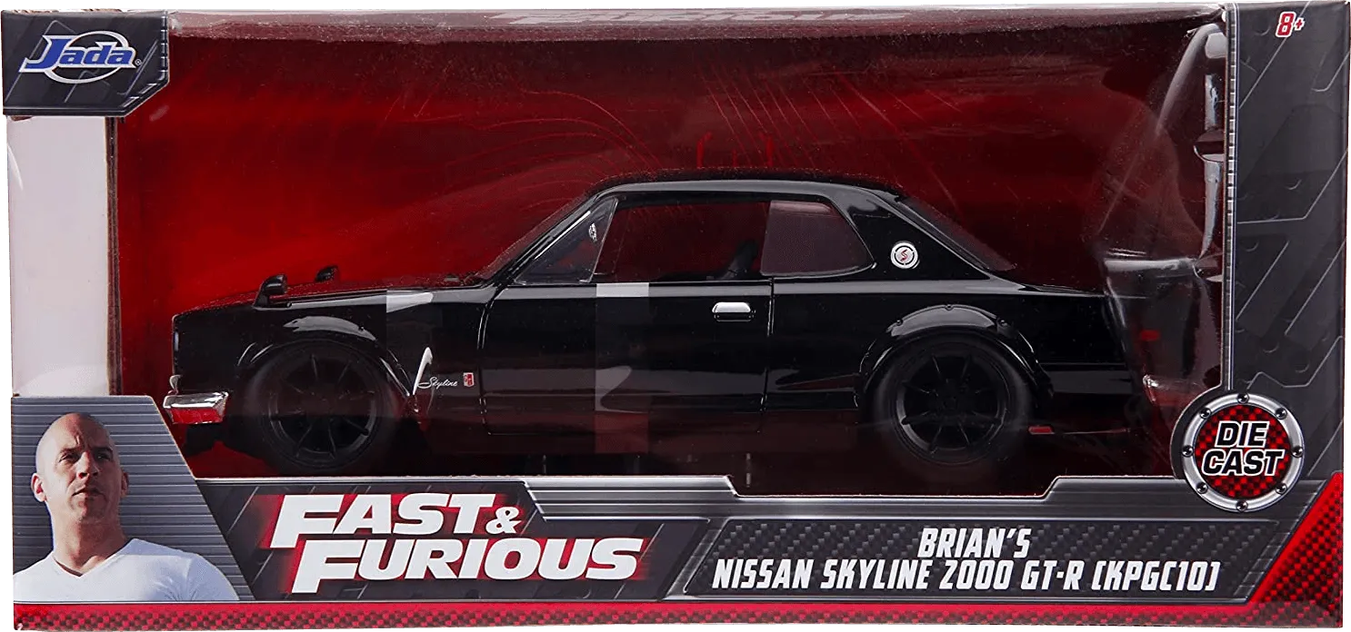 JAD99686 Fast and Furious - Nissan Skyline 2000 GT-R 1:24 Scale Hollywood Ride - Jada Toys - Titan Pop Culture