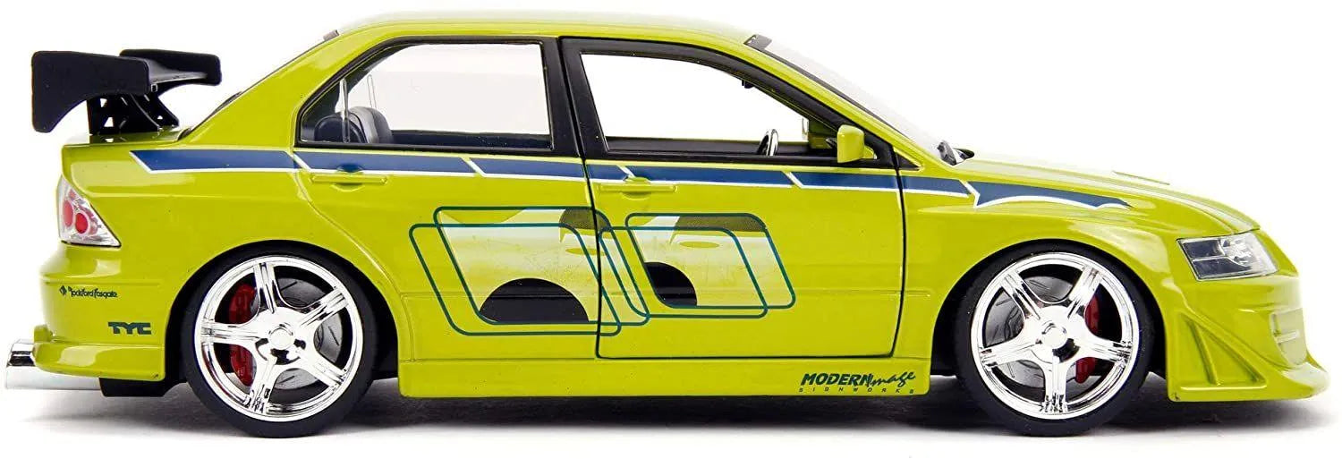 JAD99788 Fast and Furious - Brian's 2002 Mitsubishi Lancer Evolution VII 1:24 Scale Hollywood Ride - Jada Toys - Titan Pop Culture