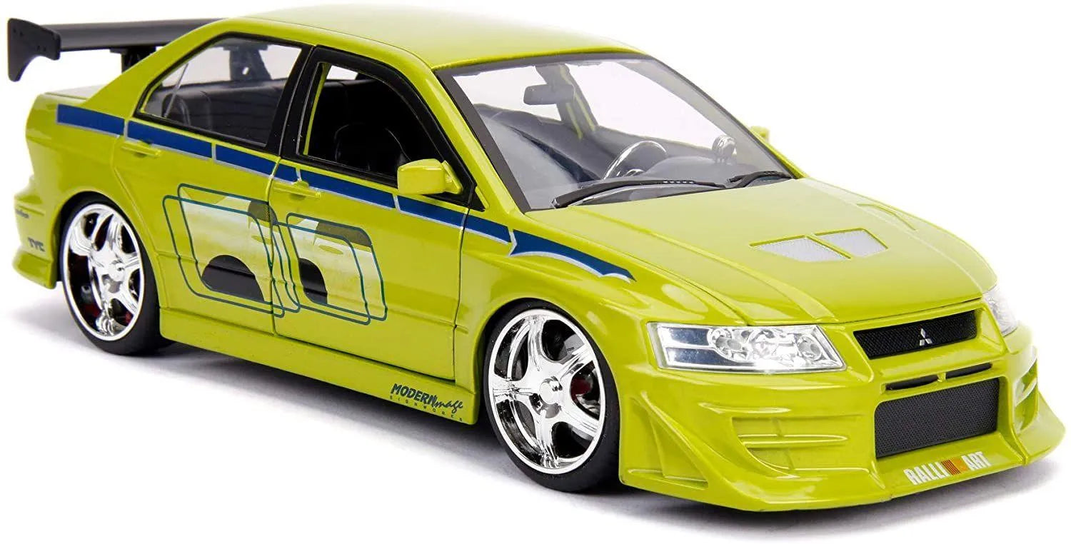 JAD99788 Fast and Furious - Brian's 2002 Mitsubishi Lancer Evolution VII 1:24 Scale Hollywood Ride - Jada Toys - Titan Pop Culture