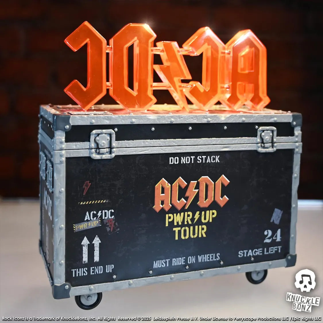 KNUACDCRC200PWR AC/DC - Pwr Up Tour Road Case Statue - KnuckleBonz - Titan Pop Culture