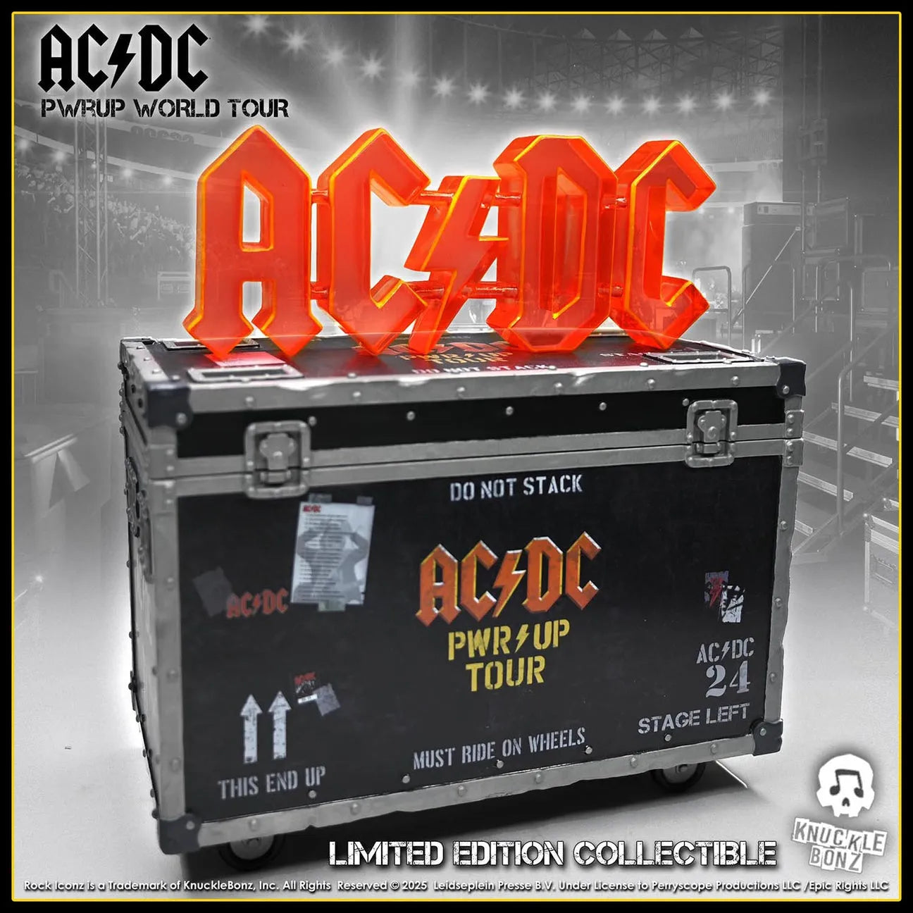 KNUACDCRC200PWR AC/DC - Pwr Up Tour Road Case Statue - KnuckleBonz - Titan Pop Culture