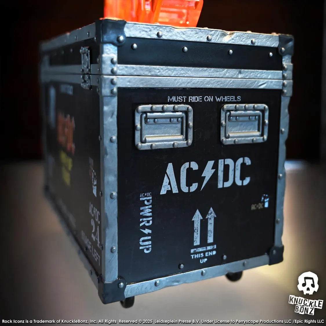 KNUACDCRC200PWR AC/DC - Pwr Up Tour Road Case Statue - KnuckleBonz - Titan Pop Culture
