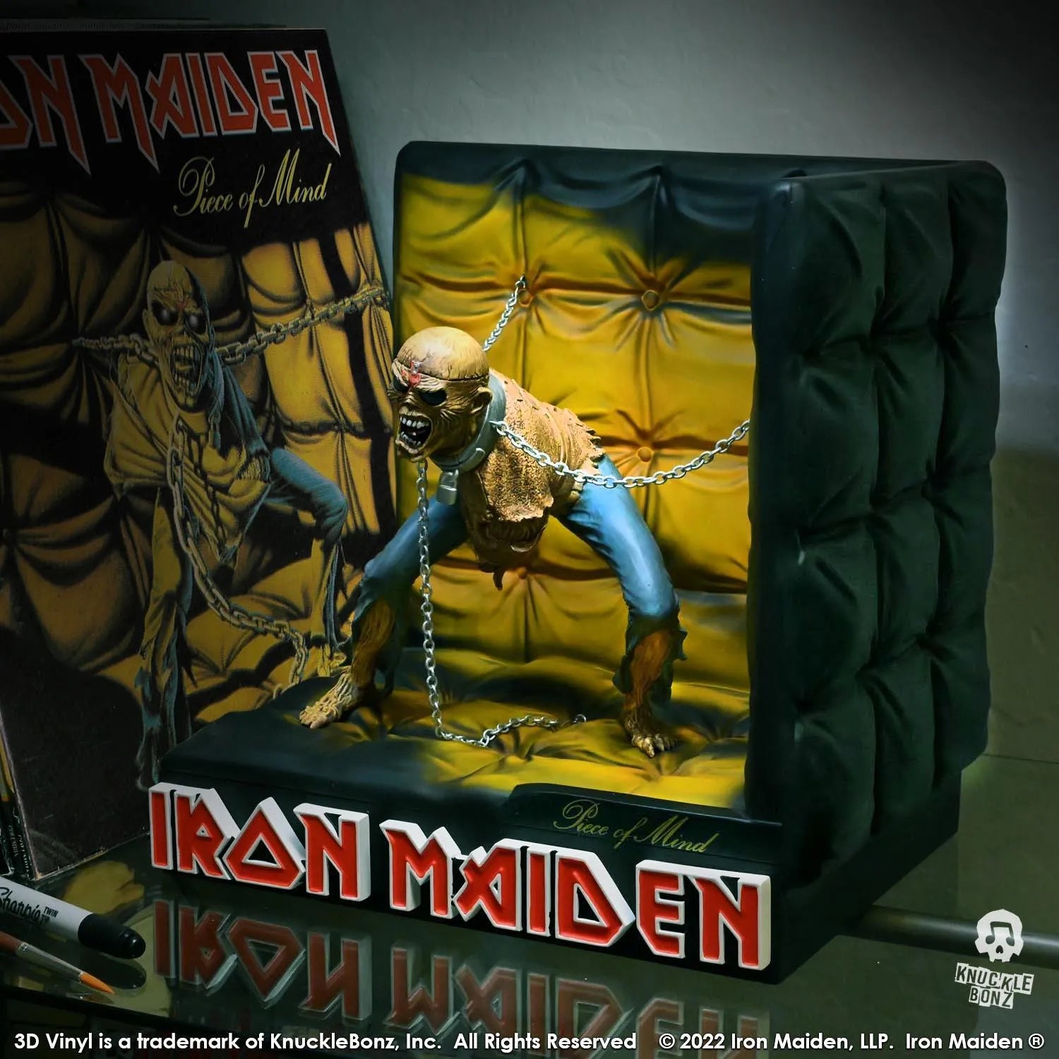 KNUIRONMAIDEN200 Iron Maiden - Piece of Mind 3D Vinyl Statue - KnuckleBonz - Titan Pop Culture