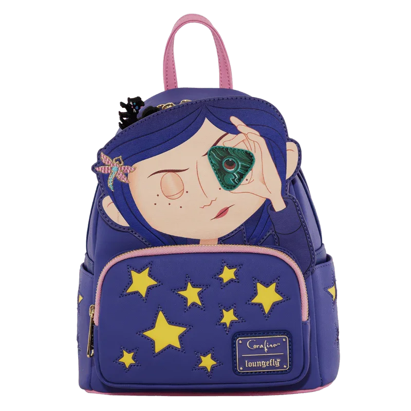 LOUCOBK0023 Coraline - Stars Cosplay Mini Backpack - Loungefly - Titan Pop Culture