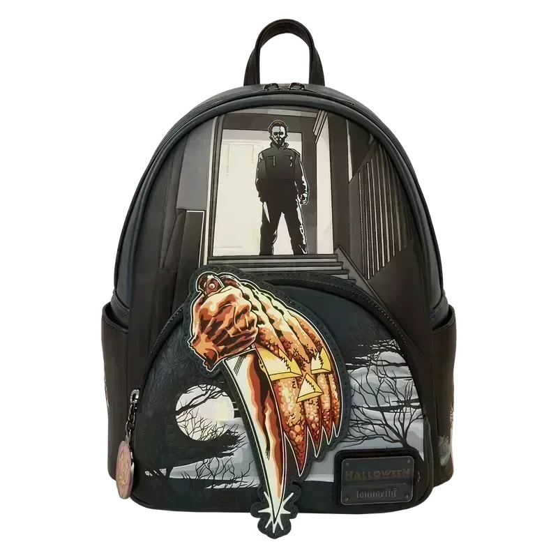 LOUCOMBK0007 Halloween - Michael Myers Glow Mini Backpack - Loungefly - Titan Pop Culture