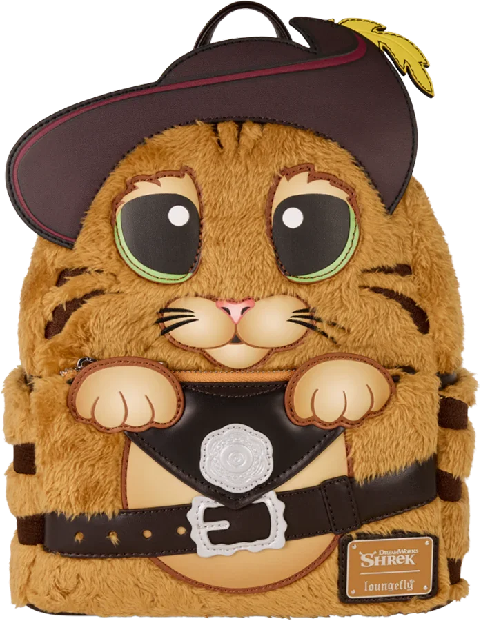 Shrek - Puss In Boots Cosplay Faux Fur Mini Backpack