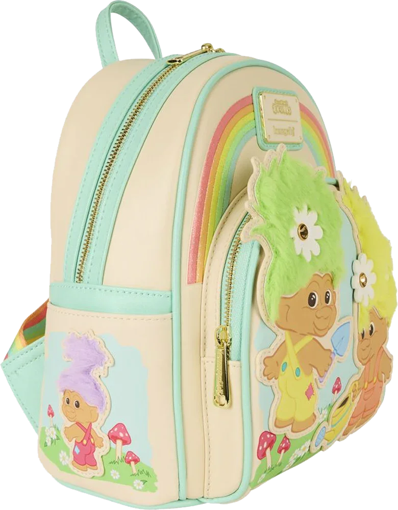Mochila mini de piel sintética de Trolls: ¡Buena suerte, Trolls!