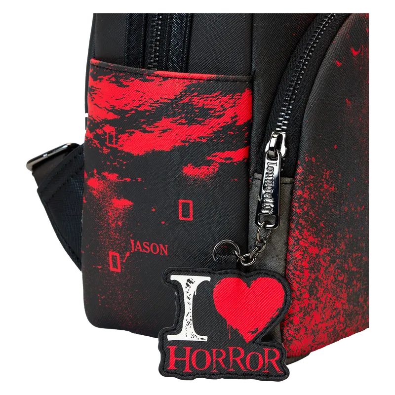 LOUFRIBK0014 I Heart Horror - Friday the 13th Mini Backpack - Loungefly - Titan Pop Culture