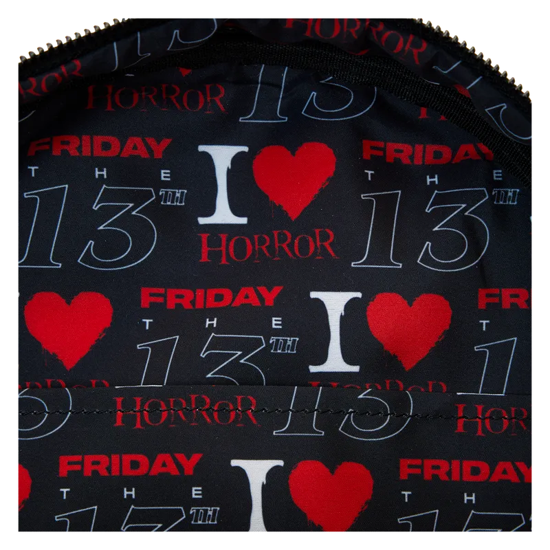 LOUFRIBK0014 I Heart Horror - Friday the 13th Mini Backpack - Loungefly - Titan Pop Culture