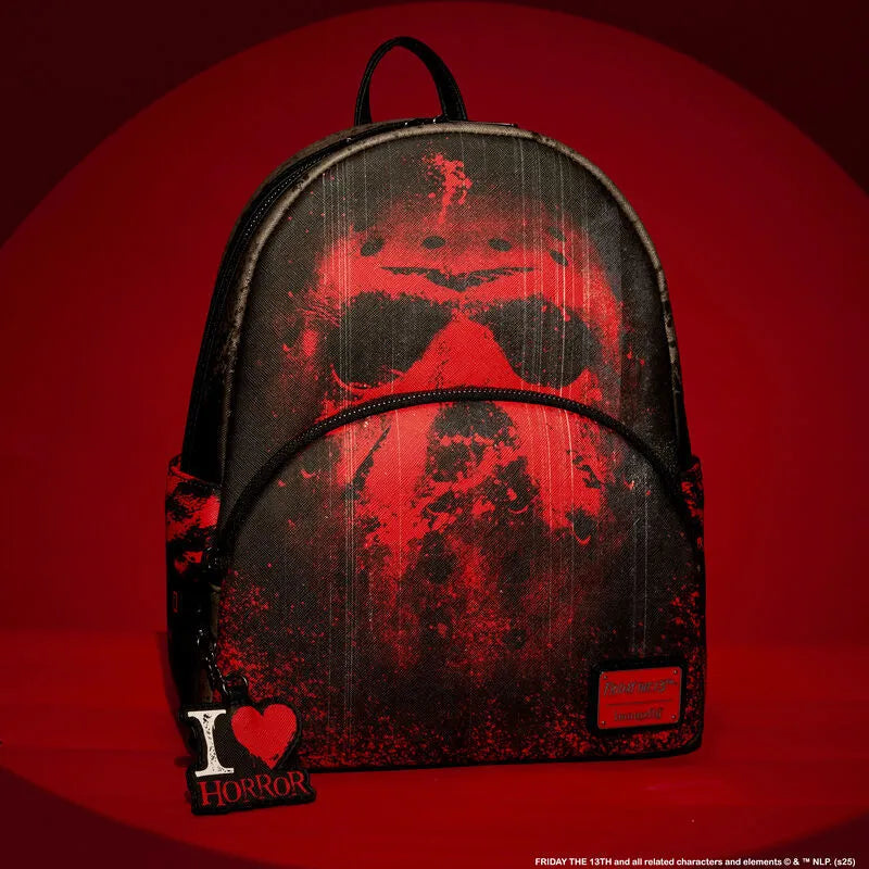 LOUFRIBK0014 I Heart Horror - Friday the 13th Mini Backpack - Loungefly - Titan Pop Culture