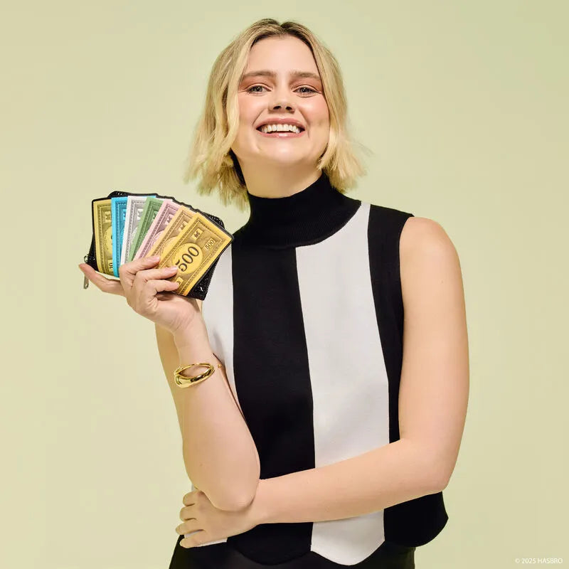 LOUHASWA0001 Monopoly 90th - Money Glitter Zip Around Wallet - Loungefly - Titan Pop Culture