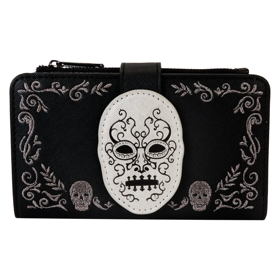 LOUHPWA0179 Harry Potter - Death Eater Mask Flap Wallet - Loungefly - Titan Pop Culture