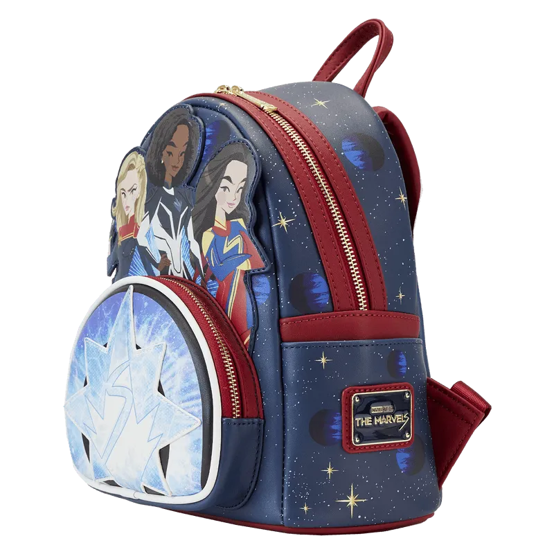 LOUMVBK0269 The Marvels (2023) - Group Symbol Glow Mini Backpack - Loungefly - Titan Pop Culture