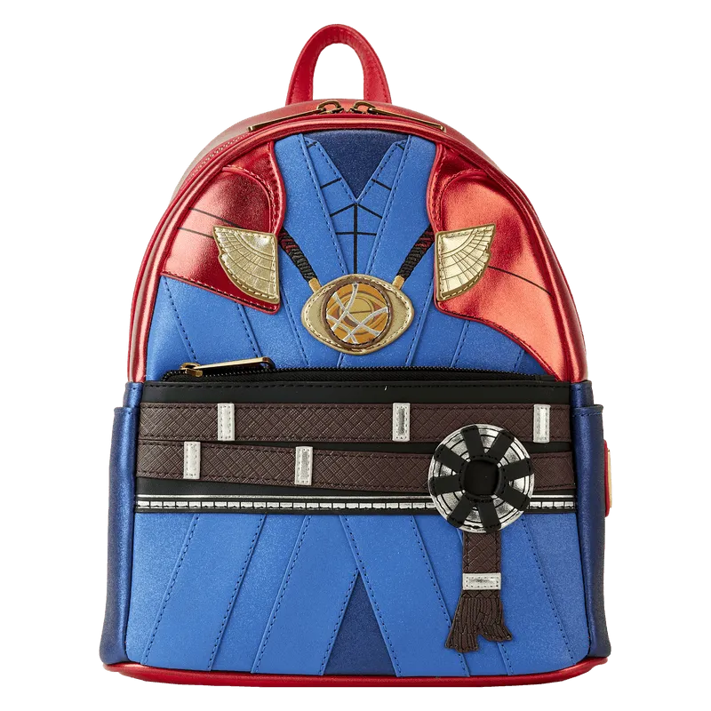 LOUMVBK0317 Marvel - Metallic Doctor Strange Cosplay Mini Backpack - Loungefly - Titan Pop Culture