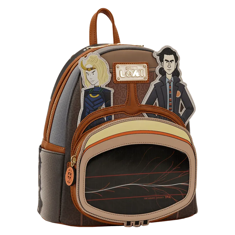 LOUMVBK0321 Loki (TV) - TVA Lenticular Multiverse Mini Backpack - Loungefly - Titan Pop Culture